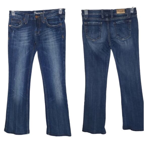 Anoname denim  dark wash western Bootcut jeans size 27 - Picture 1 of 13